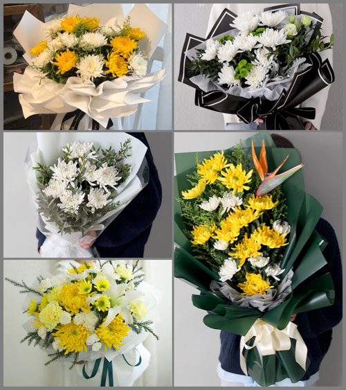广东江门市蓬江区荷塘镇吕步村白事花束代送